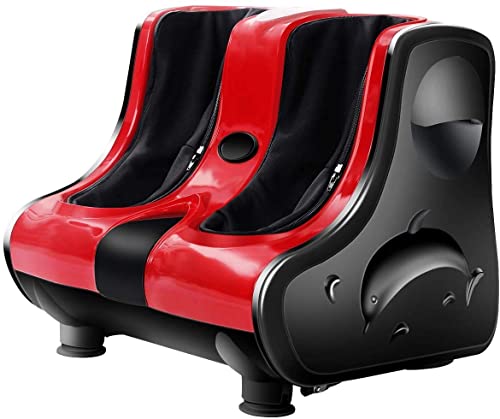 FUTADA Shiatsu Foot Massager Machine, Foot Calf Leg Massager w/Rolling & Heating Foot, Deep Kneading Massage Therapy, Improve Blood Circulation, Idea for Home, Office Use