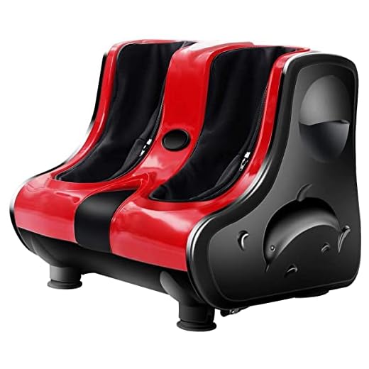 FUTADA Shiatsu Foot Massager Machine, Foot Calf Leg Massager w/Rolling & Heating Foot, Deep Kneading Massage Therapy, Improve Blood Circulation, Idea for Home, Office Use