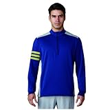 Cremallera de 1/4 y cuello adidas Competition Jersey con Cremallera de Golf, Hombre, Azul, XS