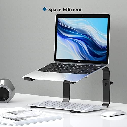BONTEC Stojak na Laptopa, Regulowana Wysokość Stojaka na Laptopa, Ergonomiczny Uchwyt na Laptopa, Kompatybilny z Większością 10-17