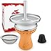 Produktbild Little Dragon® Shisha Kopf Set - Hitzeoptimierter handmade Voll-Tonkopf für dichten Rauch inkl. Kaminaufsatz + Shisha Sieb & Dichtung - Einfacher Kopfbau für intensiven Geschmack - Shisha Zubehör