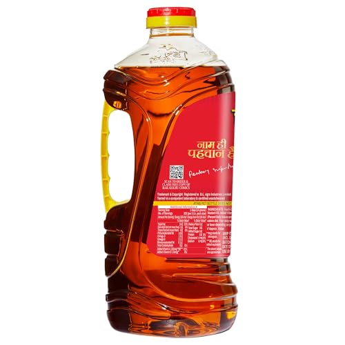 Image of Bail Kolhu Kachi Ghani Mustard Oil | Cold Pressed Sarso Tel (500ml, 1L, 2L, 5L) (5L Jar)