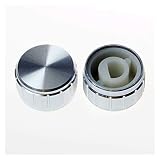  Potenciómetro Rotary Encoder Perilla Audio Volumen Control Tóbandos 10 Perillas X17mm Dallo D Ejemplo - Plata (Paquete de 2)
