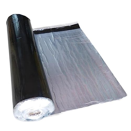 X1NGFU Cinta de Betún Autoadhesiva de Aluminio,Cinta de Sellado de Butilo,Tela Asfaltica de Aluminio Impermeable,Aislamiento Térmico,para Fugas,Ruptura de Tuberías,Ancho X Largo (0.2x3m)