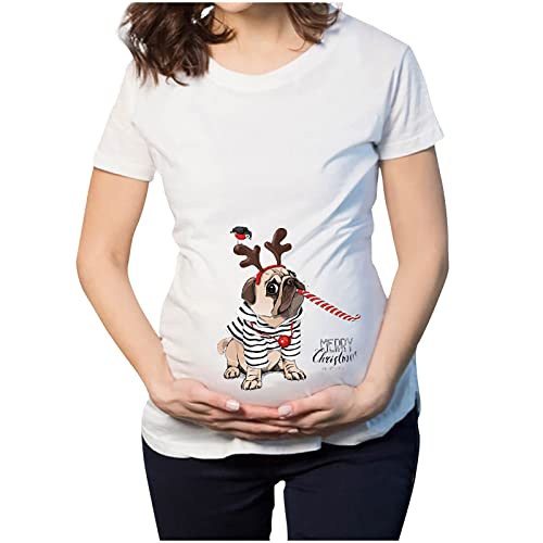 Camiseta de Navidad Elk Snowman Cartoon...