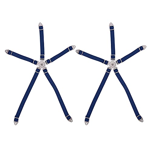 RC Simulation Seat Belt 2PCS Simulated Driver Seat Belt Safety Simulation Strap for Axial 1/10 90018 RC Course Truck(Blue)