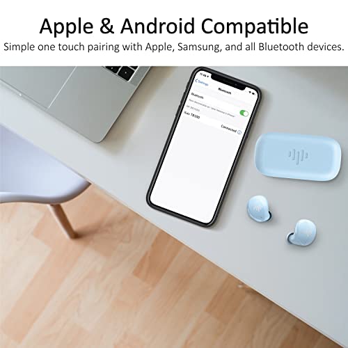 Iluv Mybuds Wireless Earbuds, Bluetooth 5.3, Built-In Microphone, 20 Hour Playtime, Ipx6 Waterproof Protection, Compatible With Apple & Android, Includes Charging Case & 4 Ear Tips, Tb100 Sierra Blue #TOP3