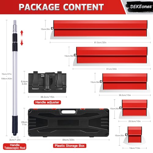 DEKEones-Drywall-Skimming-Blade-Set-with-Portable-Case-Stainless-Steel-6-1016-2432-Skimming-Blades-with-28-62-Extension-Handle-Drywall-Finishing-Tools-for-Plasterboard-and-Wallboard