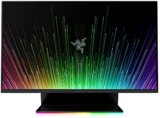 Razer Raptor 27" Gaming Monitor: WQHD (2560x1440) - IPS-Grade - 165Hz - 1ms Response - HDR 400 - NVIDIA G-Sync Compatible & AMD FreeSync - Solid Aluminum Base Chroma RGB