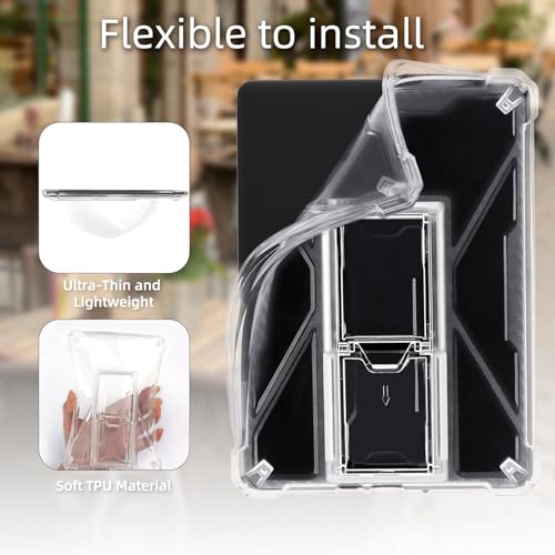 Walnew Clear Stand Case For 6 Inch Kindle 11Th Generation 2024 And 2022, C2V2L3 Soft Transparent Tpu Cover With Enhanced Corners For 6 Inch Kindle 11Th Gen 2022 And 2024 Releases thumb #4
