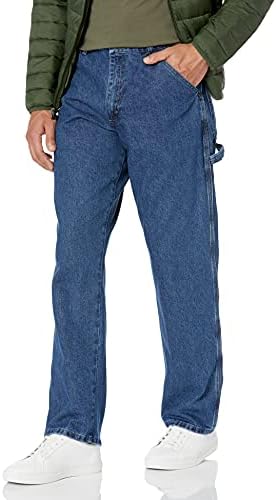 Wrangler Authentics mens Classic Carpenter jeans, Retro Stone, 36W x 32L US