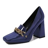 Design épuré : en cuir verni synthétique de haute qualité et respectueux de l'environnement, il est lisse et propre et facile à entretenir. Le design est simple mais monotone, et c'est un mocassin très polyvalent.