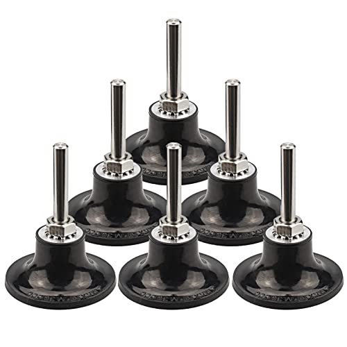 Renotec 2 Inch Quick Change Disc Pad Holder, 6 Pack Roll Lock Disc Holder, 1/4" Shank For Angle Die Grinder Attachments, Type R, For Polishing, Sanding And Surface Preparation #TOP7