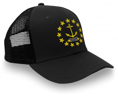 Image of International Tie State Hat for Men and Women, Adjustable Snapback Trucker Baseball Cap with Embroidered Patch