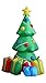 5 Foot Inflatable Christmas Tree with Gift Boxes Yard Garden Decoration
