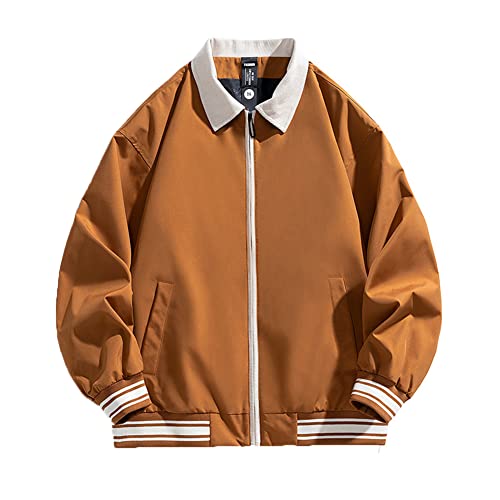 Veste bomber surdimensionnée homme avec fermeture éclair kaki taille XXXXL style pilote