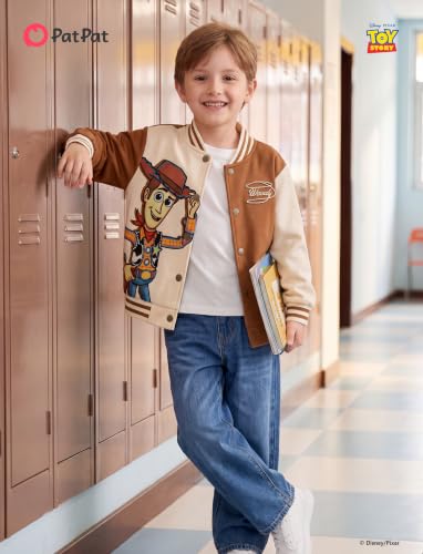 Image of Disney Marvel Bomber Jacket Spider Man Toy Story Cars Varsity Cardigan2-13Y