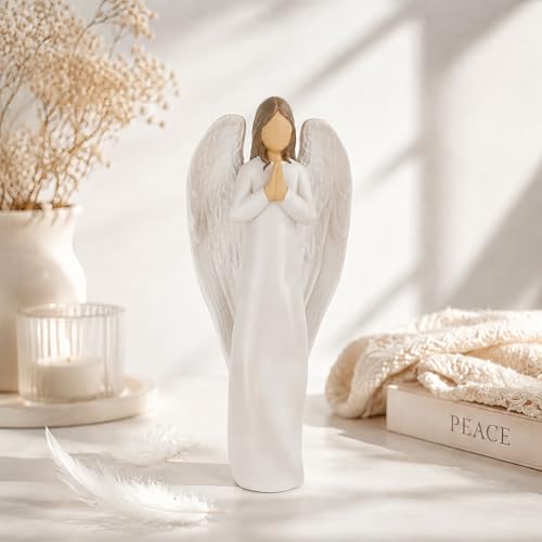 Figurita de Ángel para Bautizo y Confirmación 7.75 pulg miniatura 5