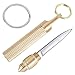 Angoily Mini Cuchillo de Latón Llavero Cuchillo de Bolsillo Cuchillo de Acero Inoxidable Herramienta de Corte Multipropósito para El Hogar