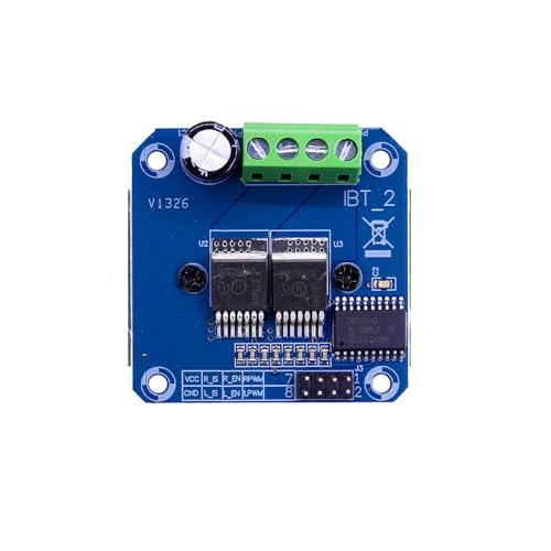Módulo controlador de corriente BTS7960 driver puente H 43A para motor DC de alta potencia 6