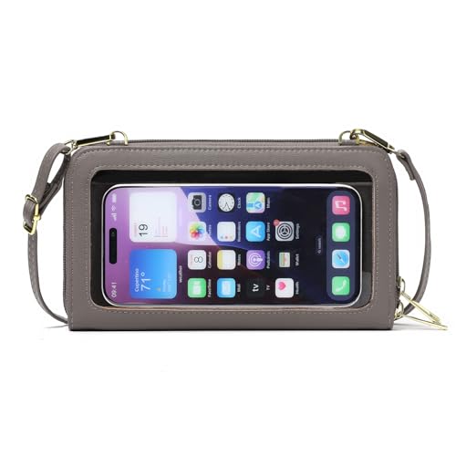Image of GOIACII Phone Purse Crossbody Bags for Women Small Travel Wallet Touch Screen RFID Blocking