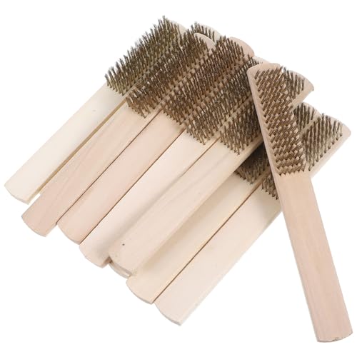 Brosse métallique poils cuivrés GARVALON pour enlever rouille sans rayer