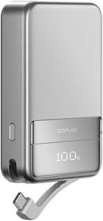 ECOFLOW Rapid 10000 Powerbank (Batterie supplémentaire) 10000 mAh Magsafe, Qi Wireless Charging Li-ION USB-C®, Wireless