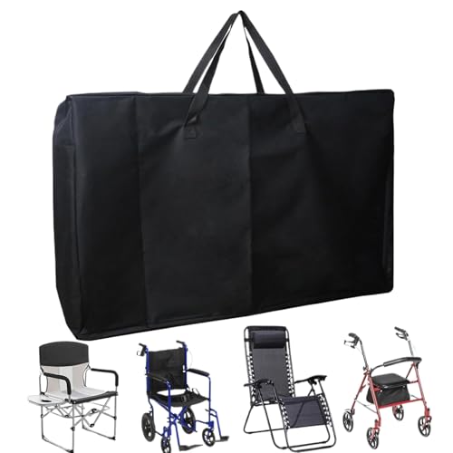 Genérico Folding Chair Bag - 72 x 28 x 106 cm Furniture Cushion Storage, Heavy Duty Camping Chairs Bag with Handle | Lightweight Incliner Organizer Case for Yoga Mat, Wheelchair, Hammock, Outdoor