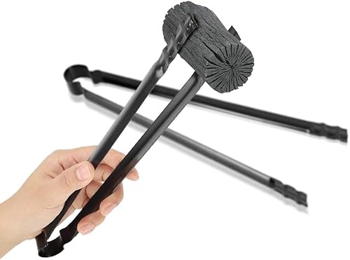 Pince à Charbon de Qualité, Pince Multifonction MÉTAL pour Charbon de Bois pour Positionner le Charbon de Bois Chaud Manipulation Sécurisée des Braises