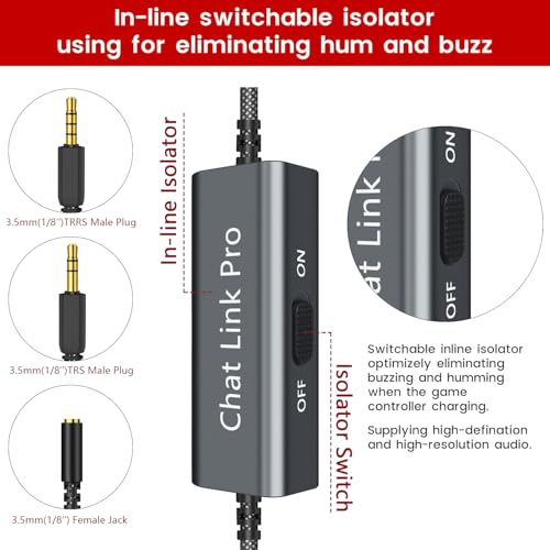 LecLooc Cabo Chat Link Pro para Elgato HD60 S/S+, HD 60 PRO, 4K 60 PRO, HD60 X, placa de captura de