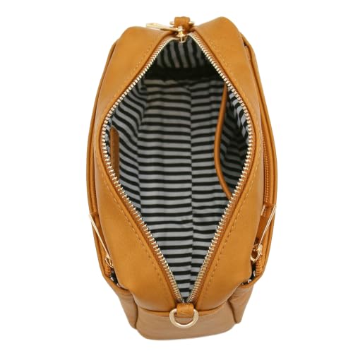 Image of FashionPuzzle Triple Zip Small Crossbody Bag
