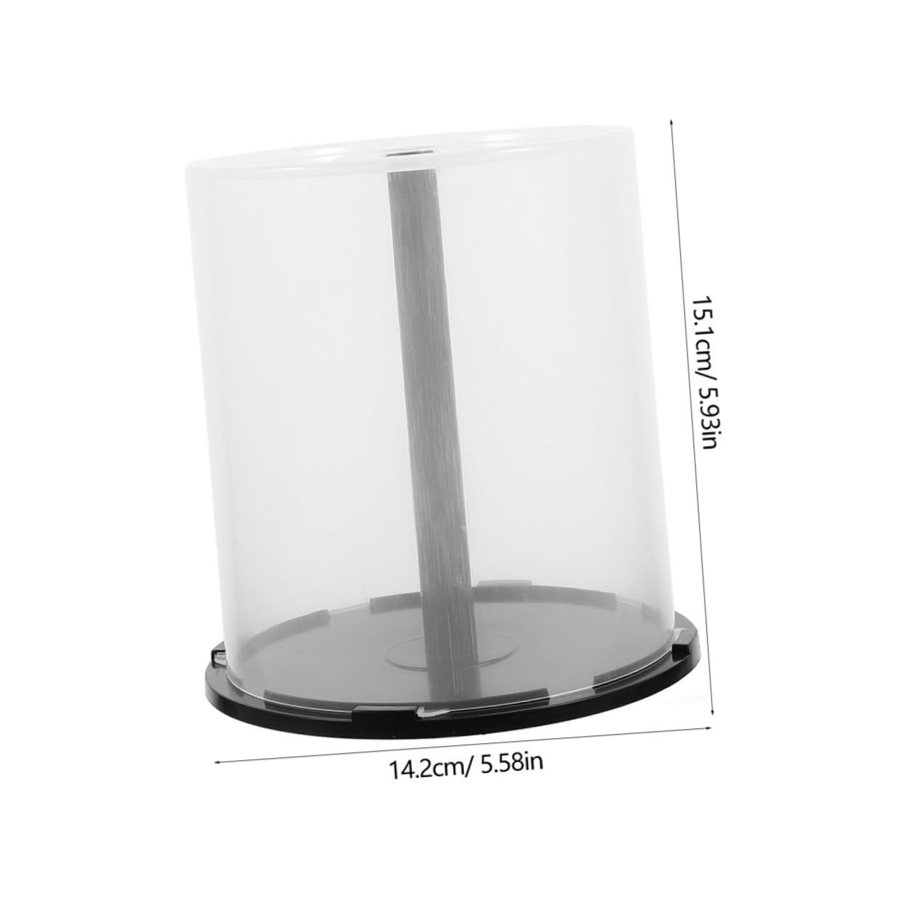Lot De 3 Boîtes De Rangement Cd 100 Disques Par Bac Organisateur Cd Et Dvd Avec Broche Noire Seau Vide Empilable Pour Maison Et Bureau