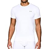 Under Armour Mens UA HeatGear® Performance Crew Undershirt 2-Pack Medium White