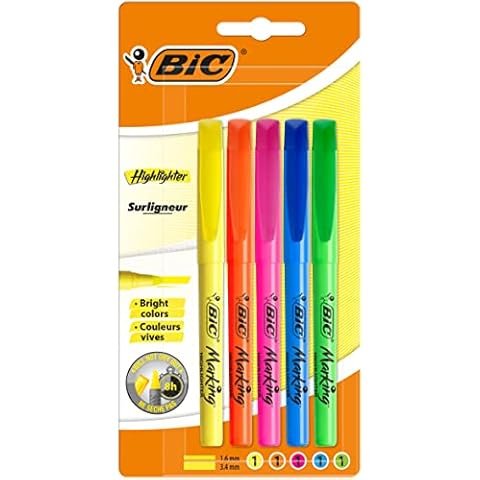 Surligneurs BIC Highlighter Pointe Biseautée Cover