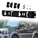 FJMQHU Car Rear Tail Door Ladder Climbing, Luggage Rack Auxiliary Ladder, Folding Sturdy Rear Door Climbing Rack for Jb64 Jb74
