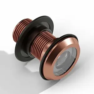 LAPO Door Eye Viewer for Home Security 180 Degree Angle Door Eye Viewer Peephole, Clear Lens Eye Viewer, Eye Hole for Door (Rose Gold, Pack of 1)