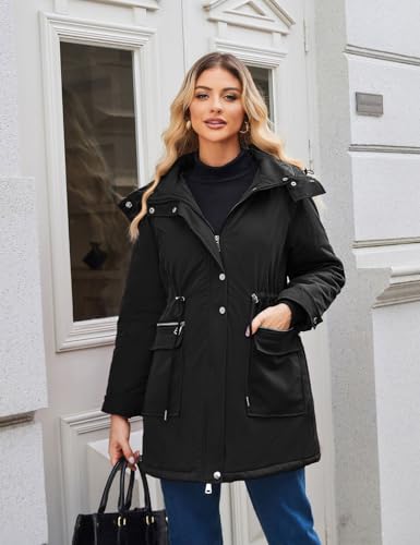 Maacie Wattierte Umstands Baumwolljacke Jacke Stehkragen Wasserdichte Baumwolljacke