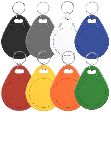 NFC�^�O Ntag215 NFC�L�[�^�O �u���b�N NFC�t�H�u ���������\ NFC 215�^�O NFC ���h �v���O�����\ NFC�^�O 504�o�C�g�������AAndroid&iPhone�ɑΉ� (NFCKEYS215-8PCS)