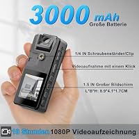 Hoestr 1296P HD testkamera IR éjjellátóval 180° forgó lencsével 64GB 4