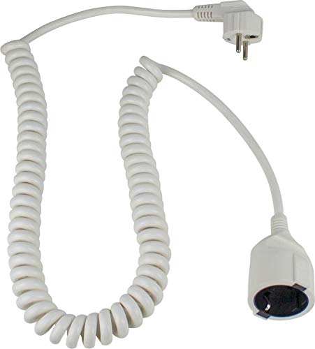 Fil électrique spiralé as - Schwabe blanc pour un salon ordonné
