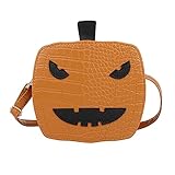 Einzigartiges Design: Aus PU, sieht aus wie ein Halloween-Kürbis. Es sieht sehr süß und lustig aus.