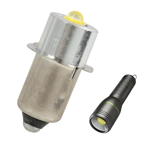 Zamiennicza żarówka LED P13.5S 3V do latarki, lampy roboczej i świecika, 3W, wysoka jasność, długa żywotność, łatwa instalacja, kompatybilna z Maglite 2D i inne