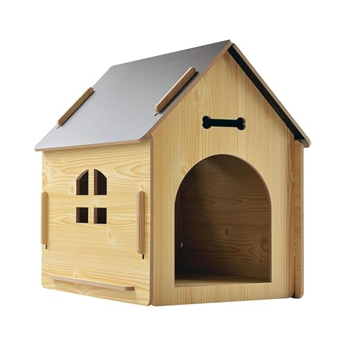 Cuccia per cani | Cuccia per cani in legno | rifugio per animali staccabile | Cuccia per cani da esterno | Cuccia per cani | Cuccia per rifugio per gatti all'aperto | Casa impermeabile per patio patio