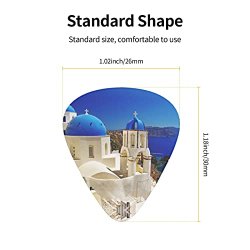 Ensemble de 12 médiators de guitare Santorini Island Sea View pour guitare acoustique, guitare électrique, contrebasse… - Les Beatles, Paul McCartney, John Lennon, RIngo Starr, George Harrison Ensemble de 12 médiators de guitare Santorini Island Sea View pour guitare acoustique, guitare électrique, contrebasse… – Image 5
