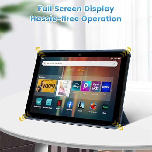 Coque Fire HD 8 Plus bleu marine ultra fine à clapet rigide - 5