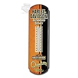 Harley-Davidson Authorized Service Tin Thermometer, 8 W x 26.75 H HDL-10093