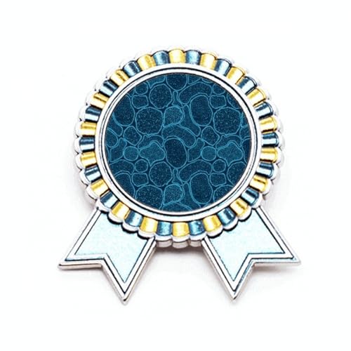 Broche bleue microscope en métal M idéale pour vos congrès de biologie
