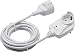 Produktbild Meister Schutzkontakt-Verlängerung mit Zusatzstecker - 5 m Kabel - weiß - IP20 Innenbereich / Powersplit / Verlängerungskabel mit Überspannungsschutz / Schuko-Verlängerung / 7430670