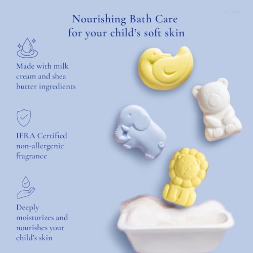 Image of Softsens Assorted Kids Soap 75g each ( Pack of 4 x 75g) | Gentle Nourishing Care with Shea Butter & Natural Milk Cream, Dermatologist Tested Baby Soap, Moisturizing Animal Shape Bar Soap For Toddlers & Kids 2-10 Years