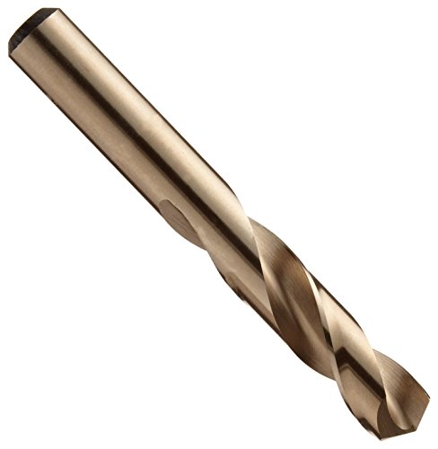 Chicago Latrobe 559 Cobalt Steel Short Length Drill Bit, Gold Oxide Finish, Round Shank, 135 Degree Split Point, 1/8" Size (Pack Of 12) #TOP21